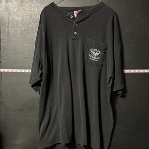 Cajun Harley Davidson pocket tee